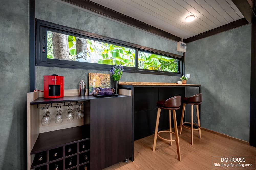 Nha tien che panel 1 tang co gac lung phong cach bac au