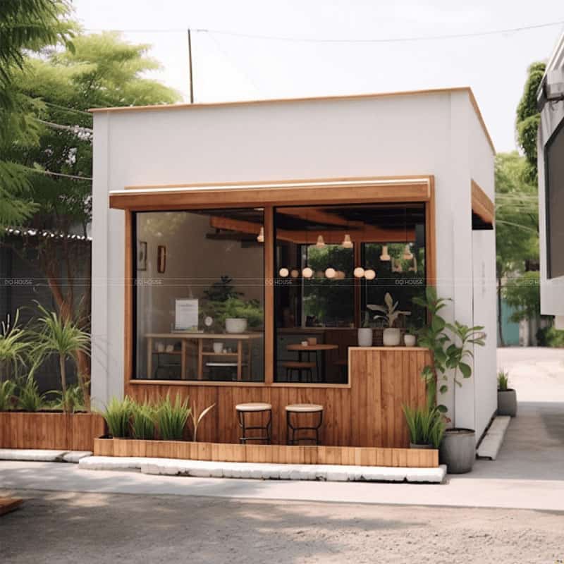 Gia xay quan cafe khung thep