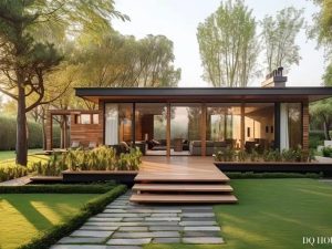 Ngoi nha go lap ghep mot tang