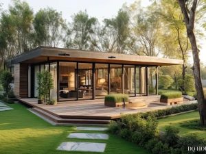 Nha go lap ghep 1 tang dep san nang