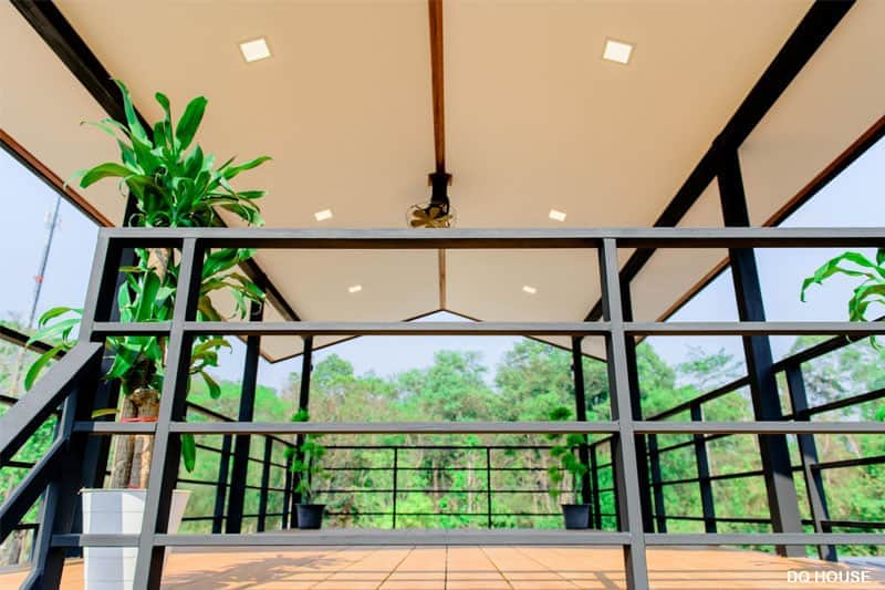 Nha go lap ghep ket cau thep phong cach don gian 10