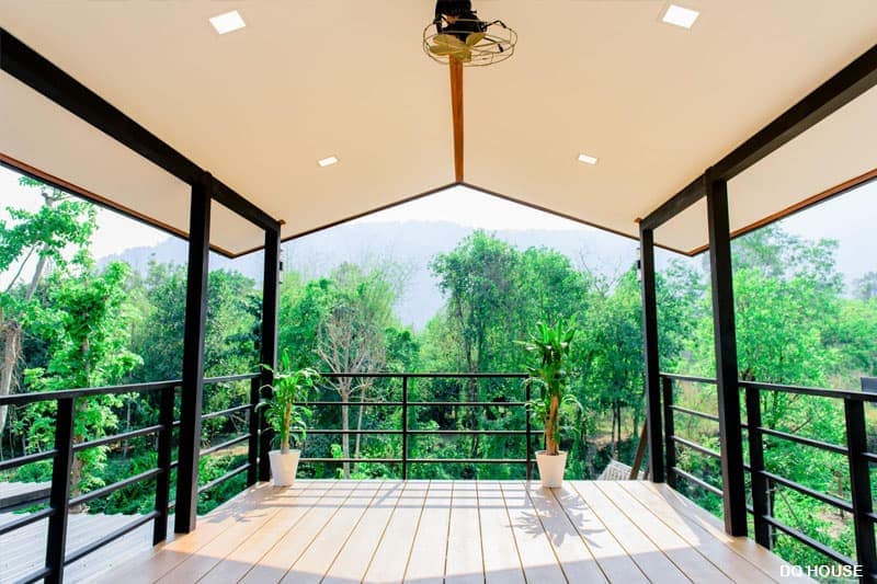 Nha go lap ghep ket cau thep phong cach don gian 12