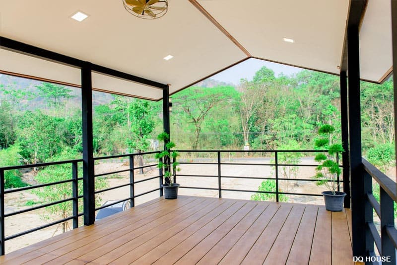 Nha go lap ghep ket cau thep phong cach don gian 13