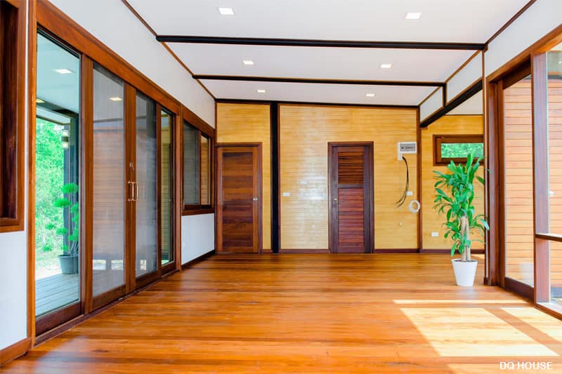 Nha go lap ghep ket cau thep phong cach don gian 17