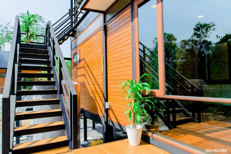 Nha go lap ghep ket cau thep phong cach don gian 2