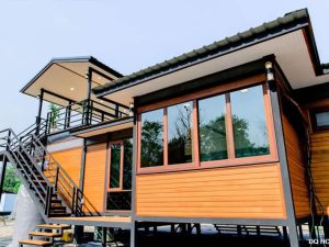 Nha go lap ghep ket cau thep phong cach don gian 3