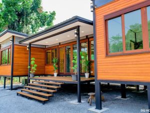 Nha go lap ghep ket cau thep phong cach don gian 4