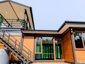 Nha go lap ghep ket cau thep phong cach don gian 9