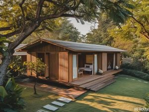 Nha lap ghep cabin go nho