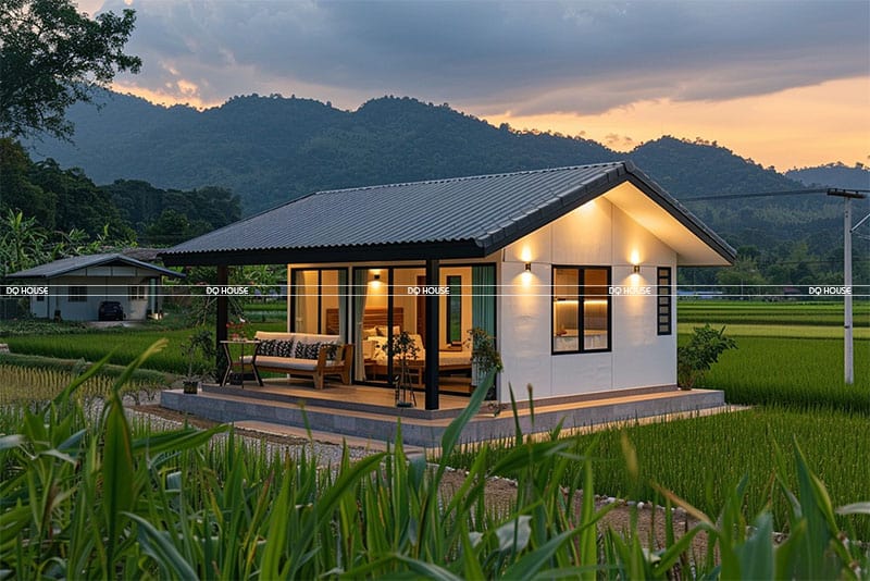 Nha lap ghep khung thep cap 4 gia 150tr tai lam dong