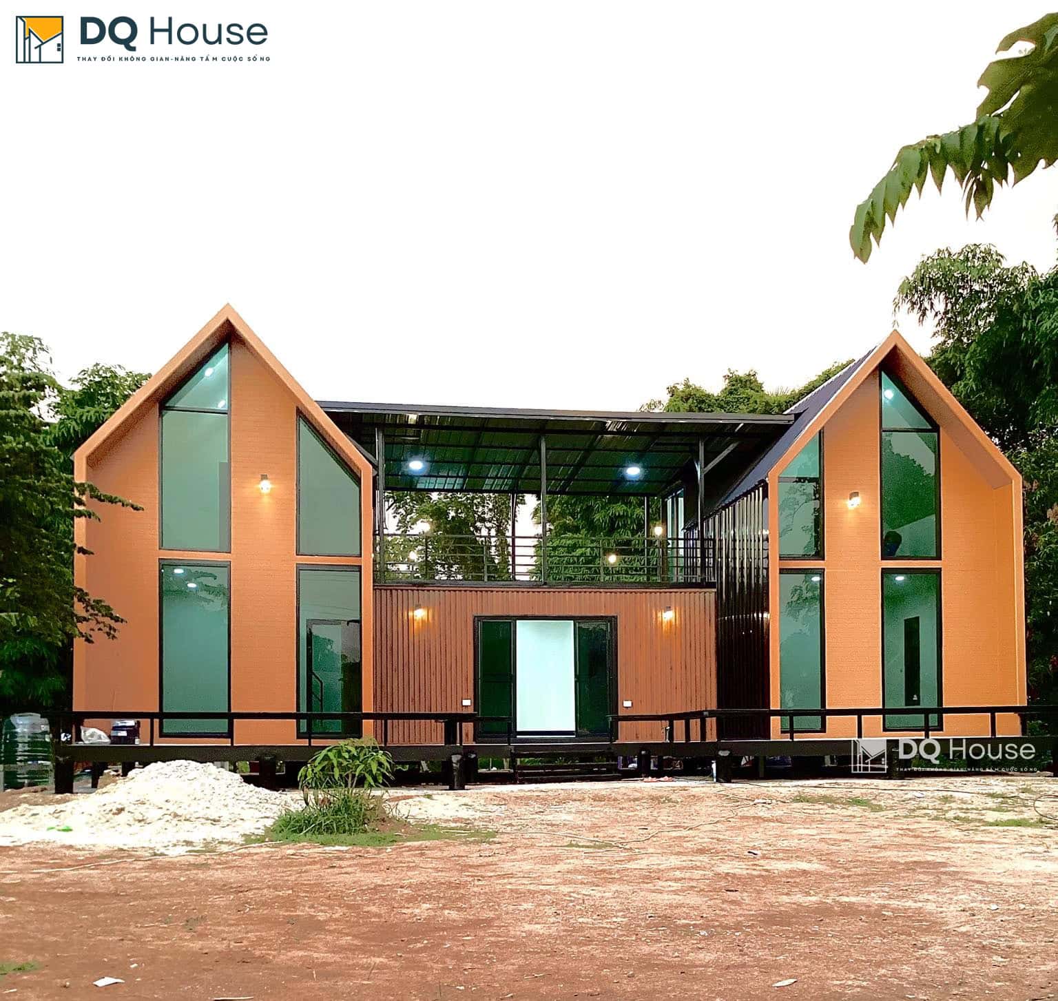 Nha lap ghep loai hinh xay dung hien dai tiet kiem phu hop khi hau mien trung