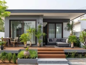 Nha lap ghep nho phong cach hien dai kieu nha vuon 10