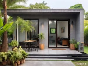 Nha lap ghep nho phong cach hien dai kieu nha vuon 4