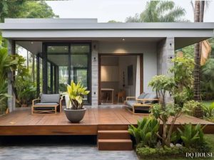 Nha lap ghep nho phong cach hien dai kieu nha vuon 5