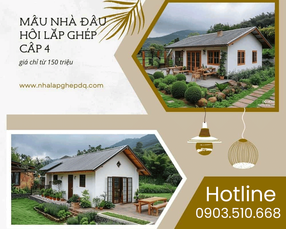 Nhung mau nha dau hoi lap ghep cap 4 gia chi tu 150 trieu