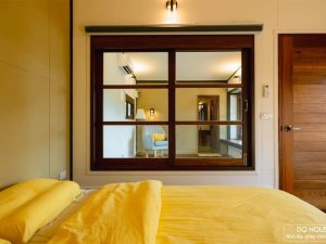 Phong ngu nha go ket cau thep gia 100tr