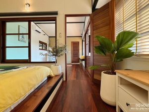 Phong ngu nha go khung thep gia 100tr