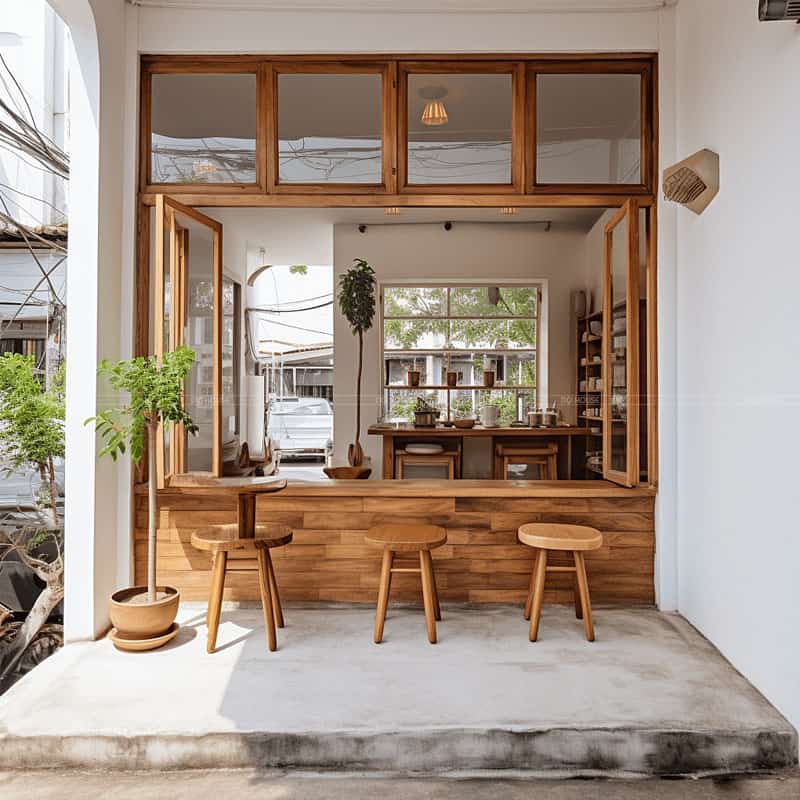 Xay dung quan cafe thep tien che