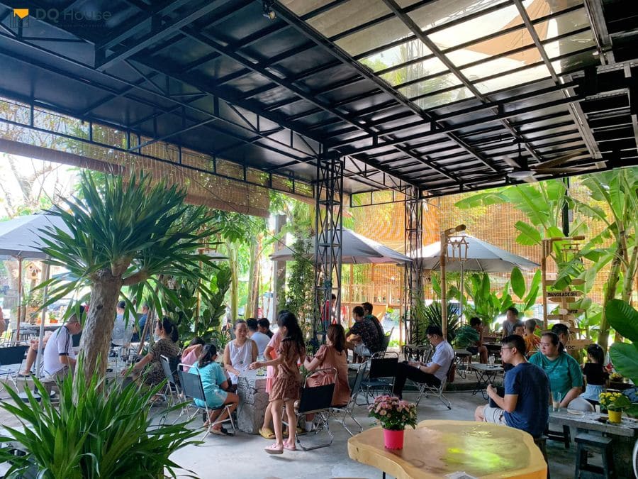 Quan ca phe khung thep ket hop kinh doanh khac